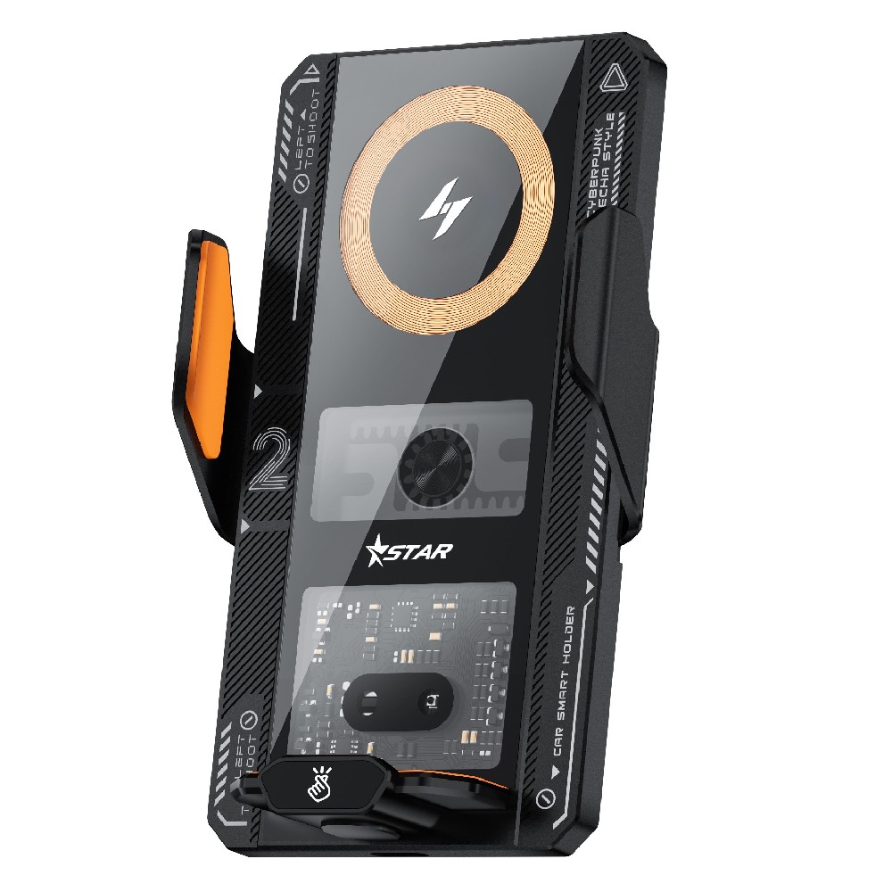 15W Mecha Transparent Car Wireless Charger--T9
